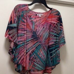 Jennifer Lopez extra small XS flowy palm top